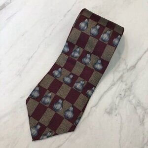 Claiborne Pear Print Tie Classic Necktie
